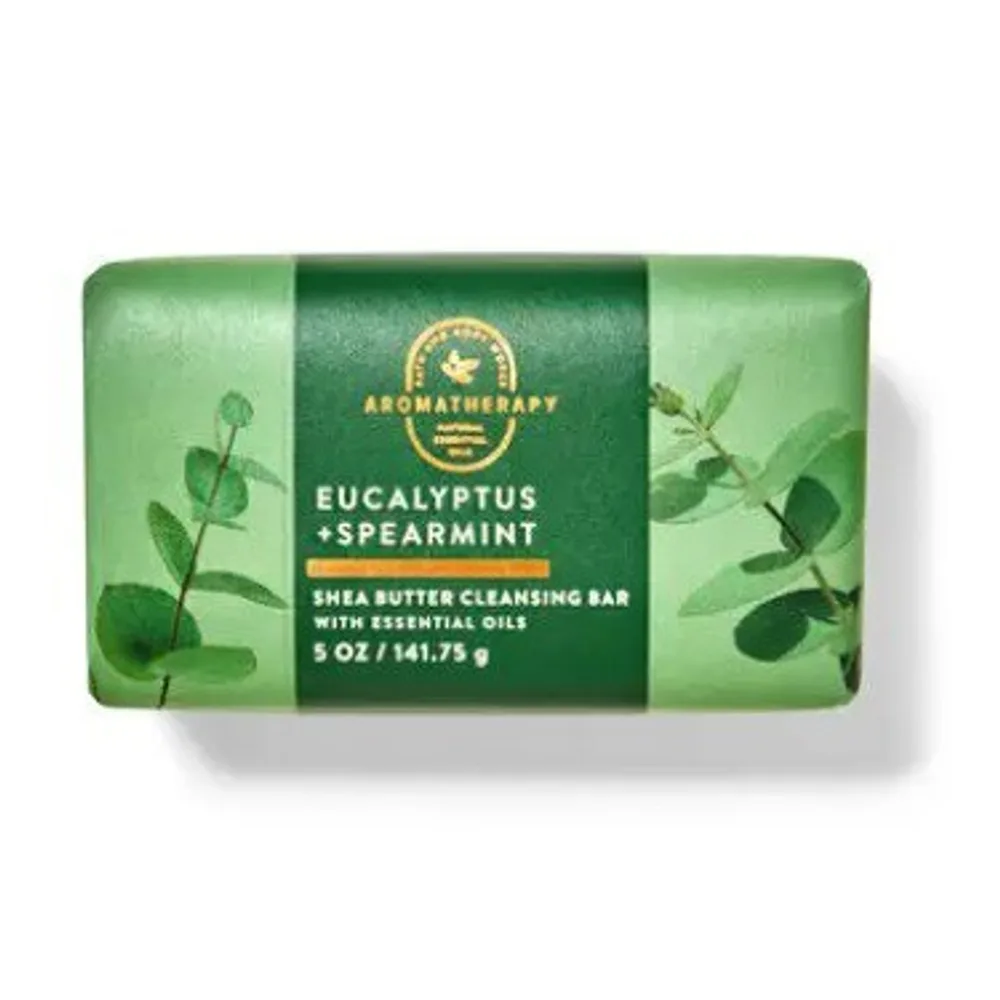 Aromatherapy Eucalyptus Spearmint Essential Shea Butter Cleansing Bar