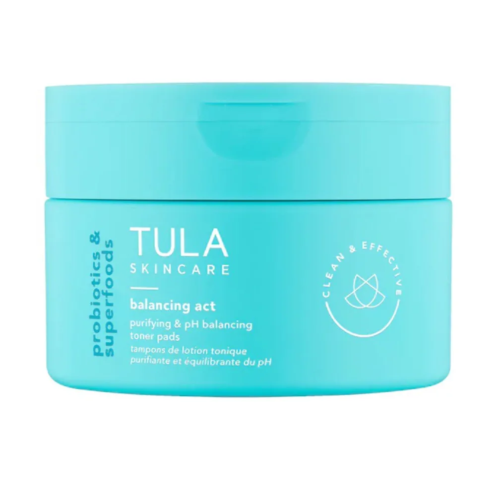 Tula Skincare Balancing Act Purifying & pH Balancing Biodegradable Toner Pads