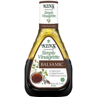 Ken's Steak House Simply Vinaigrette Balsamic Salad Dressing