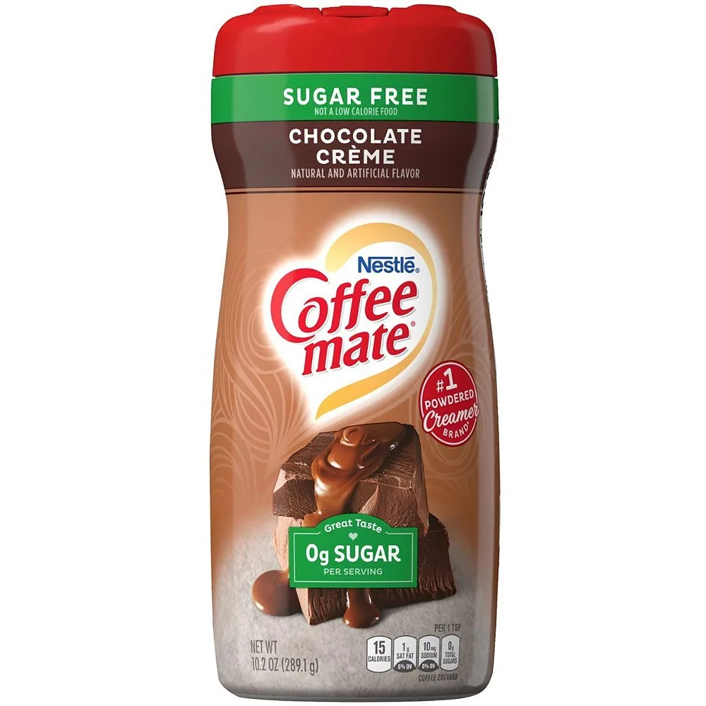 Nestle Coffee Mate Chocolate Creme Sugar Free Powder Coffee Creamer