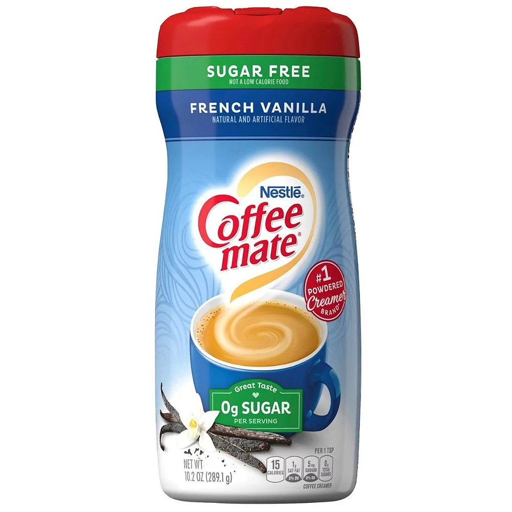 Nestle Coffee Mate French Vanilla Sugar Free Powder Coffee Creamer