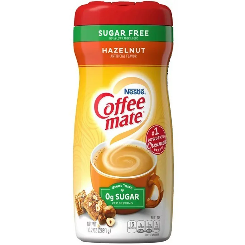 Nestle Coffee Mate Sugar Free Hazelnut Powder Coffee Creamer