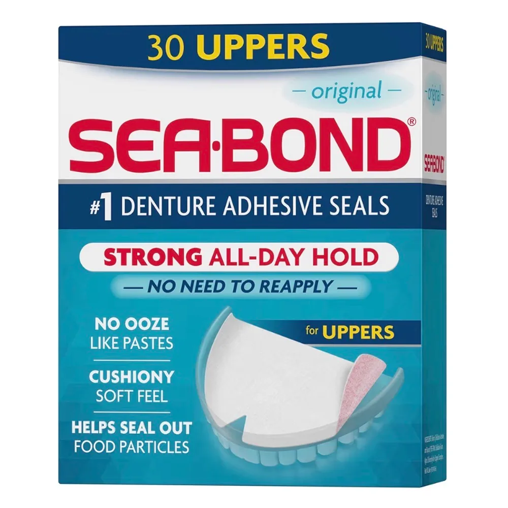 Sea Bond Secure Denture Adhesive Seals For an All Day Strong Hold