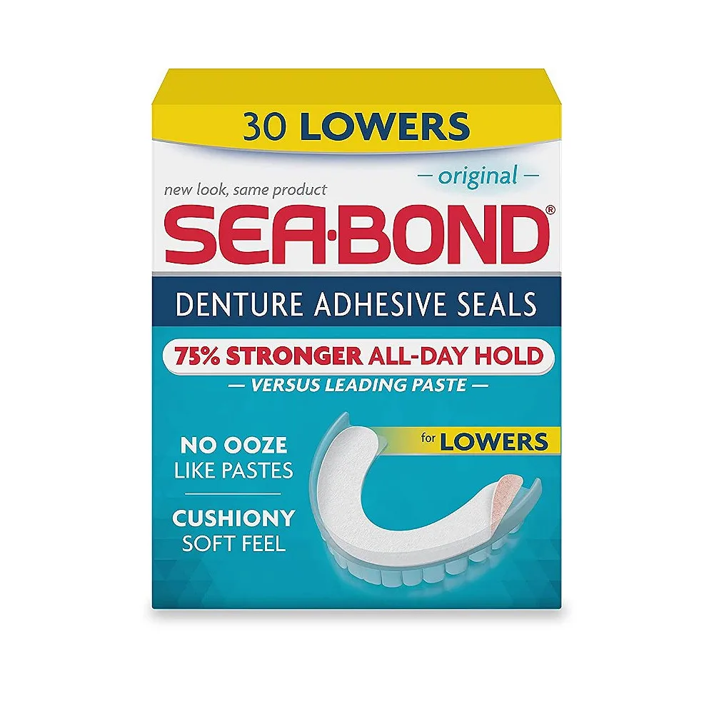 Sea Bond Secure Denture Adhesive Seals For an All Day Strong Hold