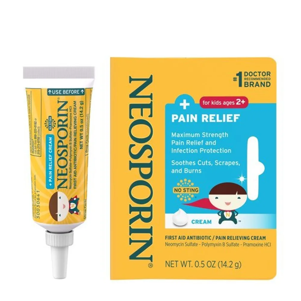 Neosporin First Aid Antibiotic + Pain Relief Cream For Kids
