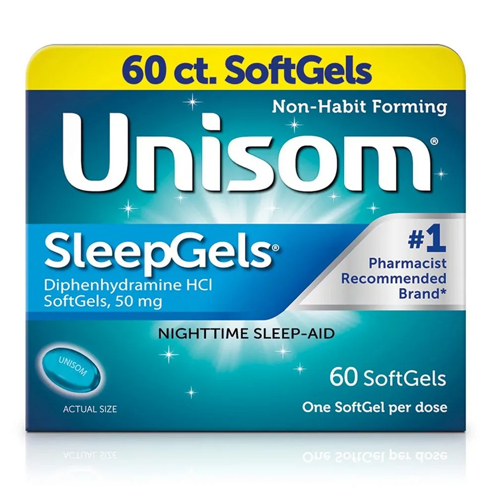 Unisom SleepGels Sleep-Aid Diphenhydramine HCI