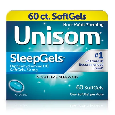 Unisom SleepGels Sleep-Aid Diphenhydramine HCI