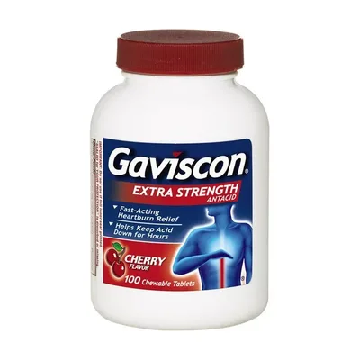 Gaviscon Extra Strength Cherry Chewable Tablet