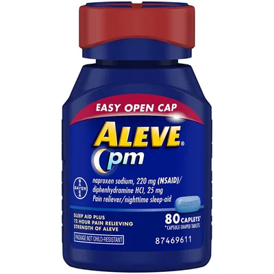 Aleve PM Easy Open Cap Caplets Pain Reliever