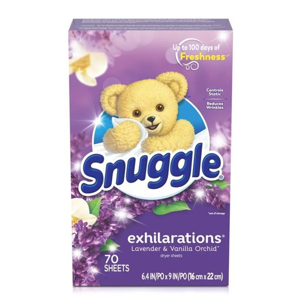 Snuggle Exhilarations Fabric Softener Dryer Sheets Lavender & Vanilla Orchid