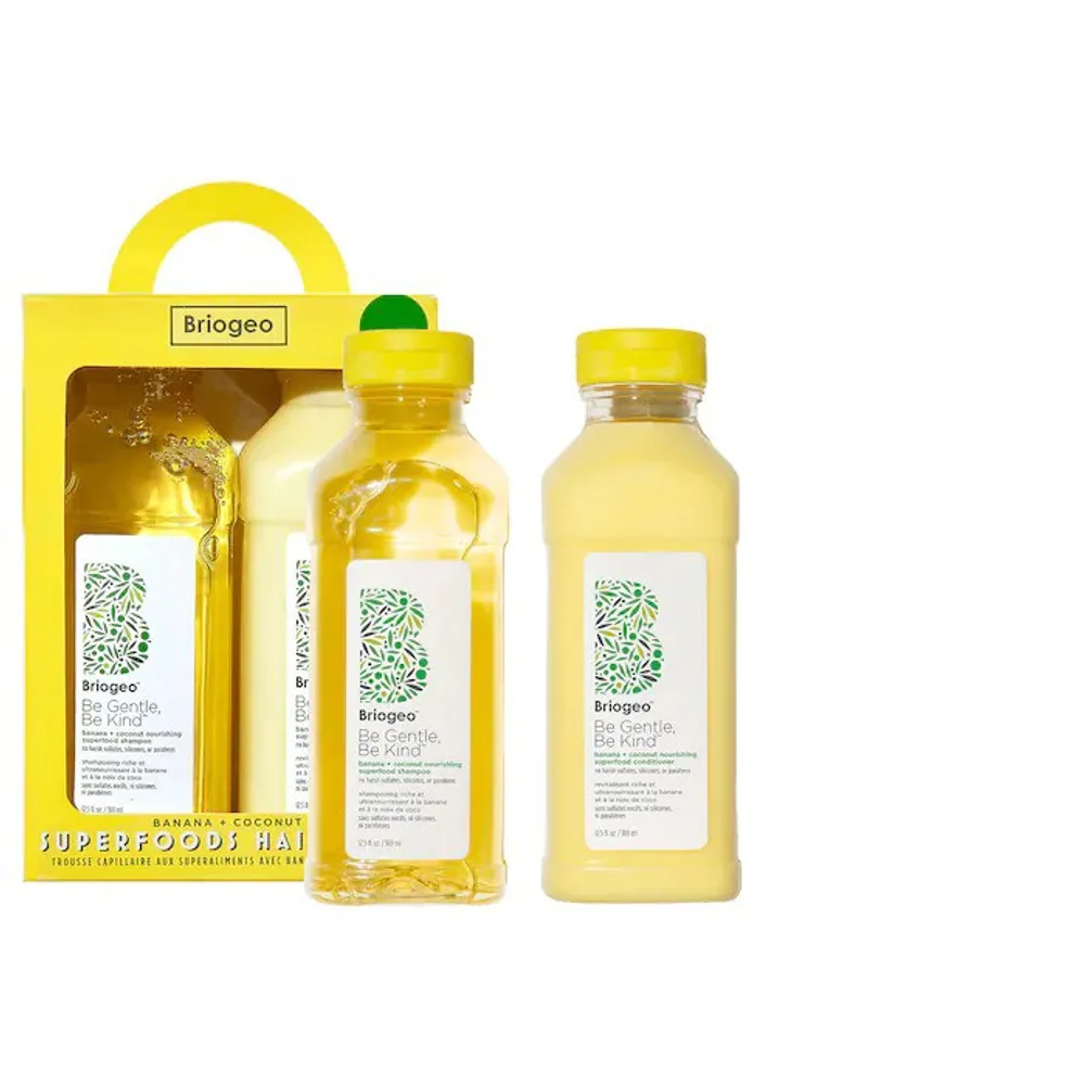 Briogeo Superfoods Banana + Coconut Nourishing Shampoo + Conditioner Duo for Dry Hair - Edição Limitada