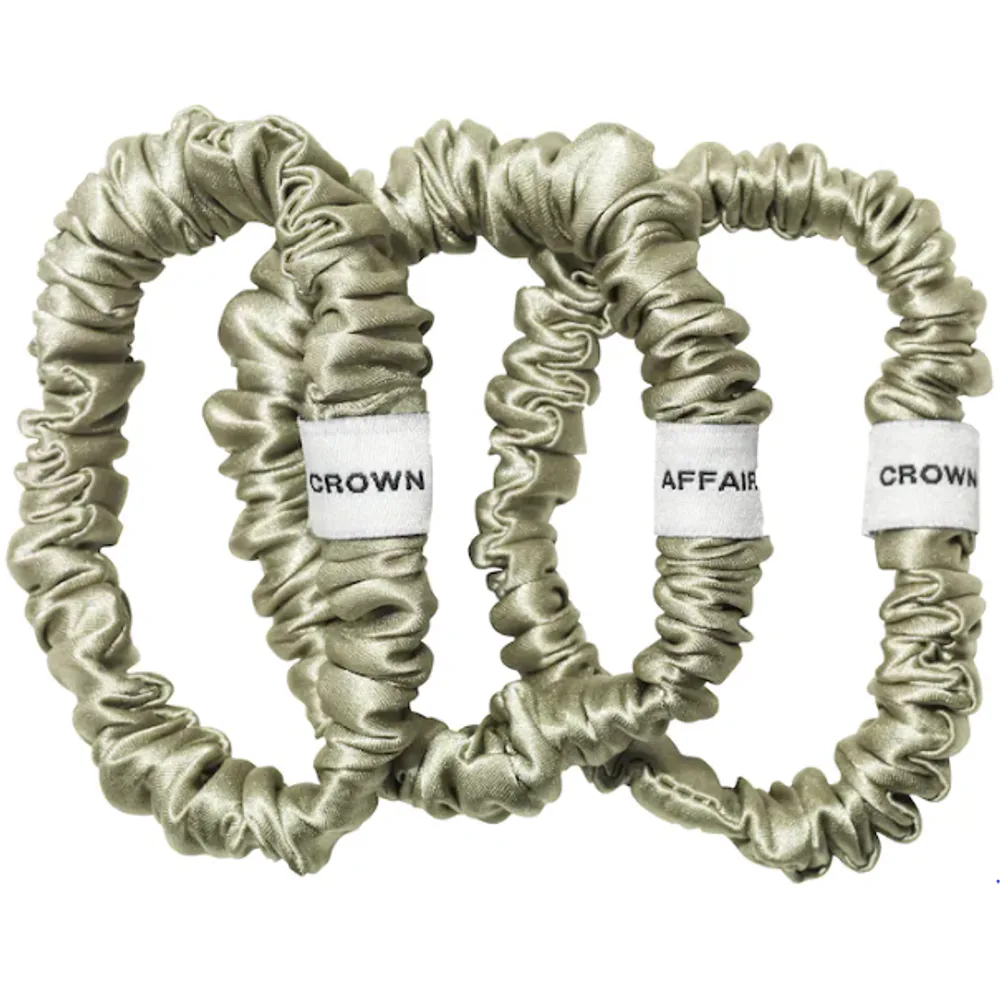 Crown Affair The Silk Scrunchie No. 001 Set