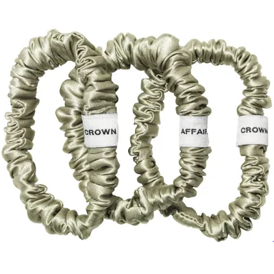 Crown Affair The Silk Scrunchie No. 001 Set