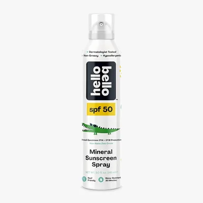 Hello Bello Mineral Sunscreen Spray with Zinc Water Resistant Kids SPF 50