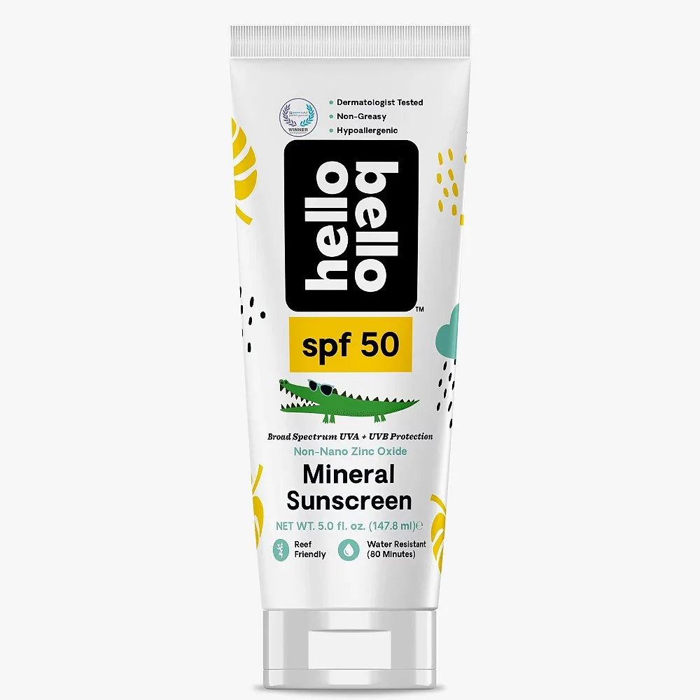Hello Bello Mineral Sunscreen Lotion with Zinc Water Resistant Babies and Kids SPF 50