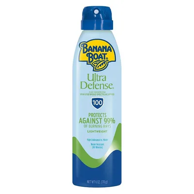 Banana Boat Ultra Defense Clear Sunscreen Spray SPF 100