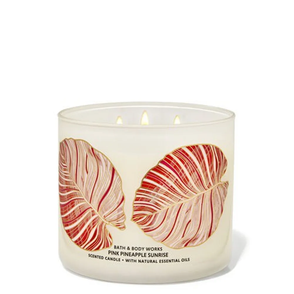 Pink Pineapple Sunrise 3-Wick Candle