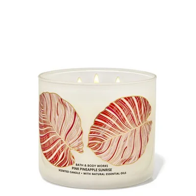 Pink Pineapple Sunrise 3-Wick Candle