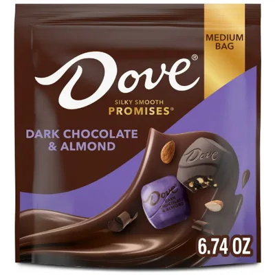 Dove Promises Dark Chocolate Almond Candy Bag