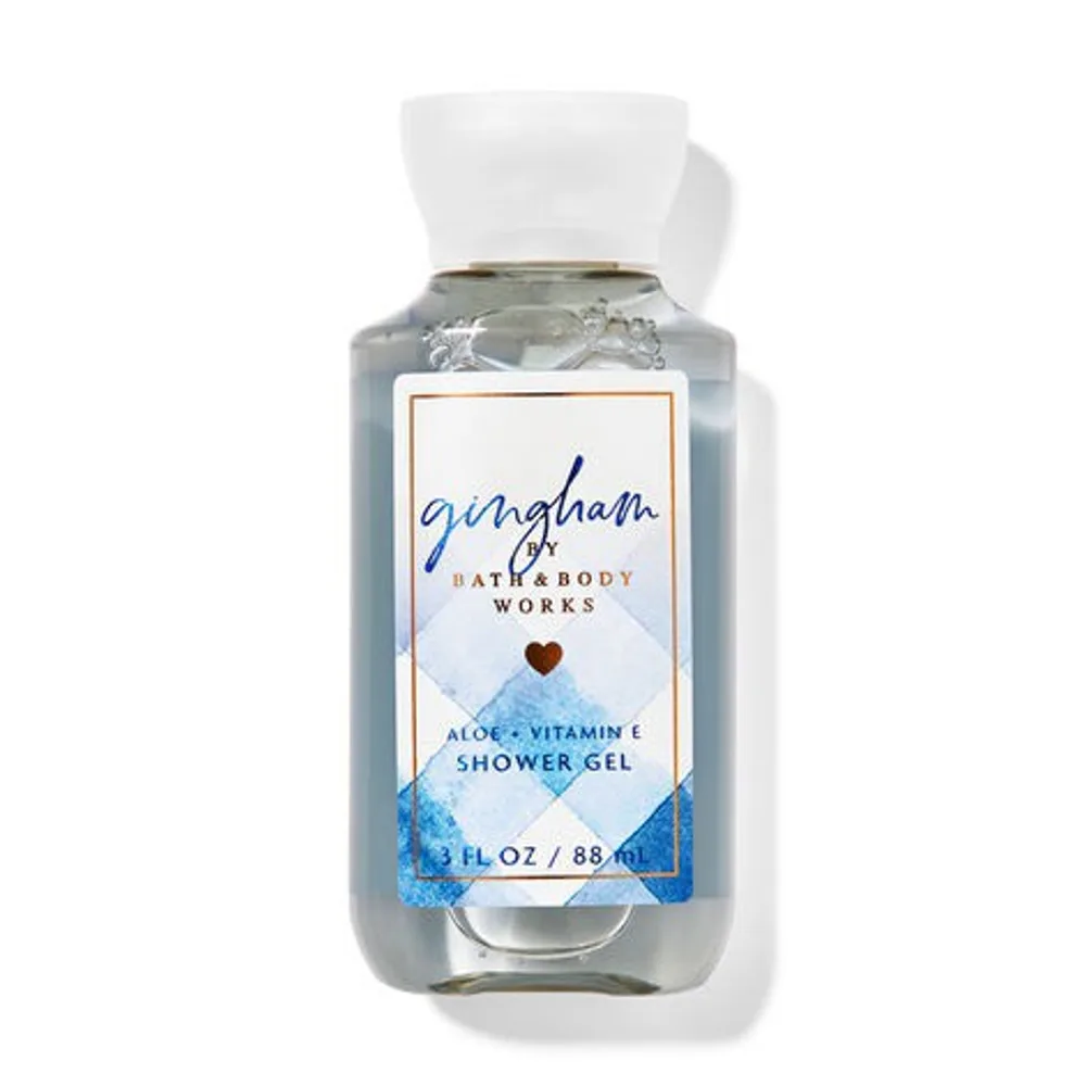 Gingham Travel Size Shower Gel