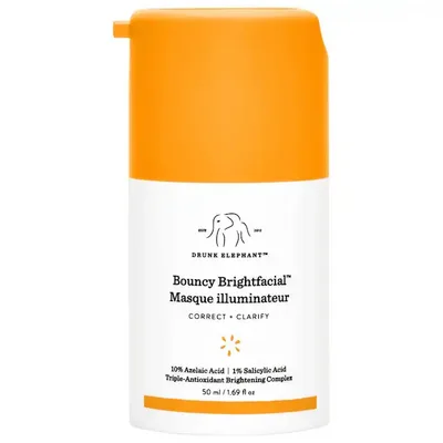 Drunk Elephant Bouncy Brightfacial Brightening Mask with 10% Azelaic Acid + 1% Salicylic Acid