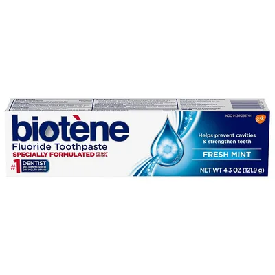 Biotene Original Sugar Free Fluoride Toothpaste for Dry Mouth Fresh Mint