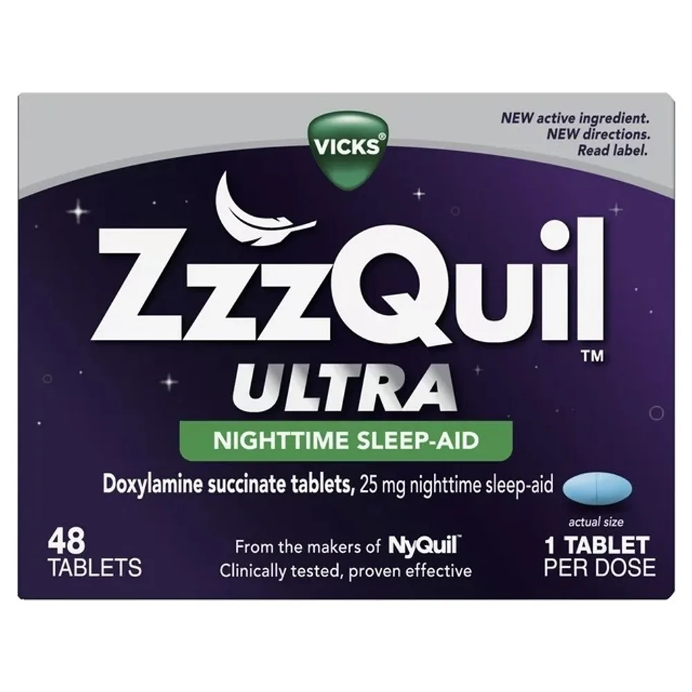Zzzquil Ultra Night Time Sleep Aid Support Doxylamine Succinate