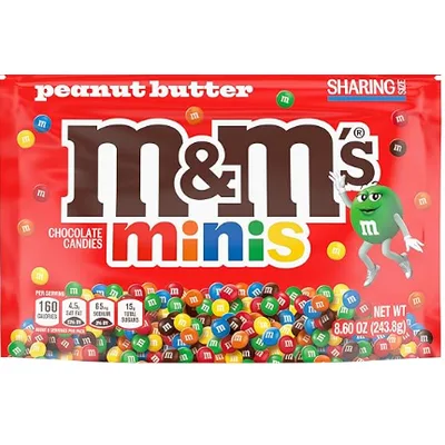 M&M'S Minis Peanut Butter Milk Chocolate Candy Sharing Size