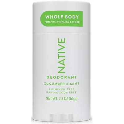 Native Whole Body Deodorant Stick - Cucumber & Mint - Aluminum Free