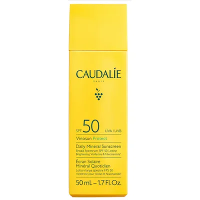 Caudalie Vinosun Protect Brightening Daily Mineral Face Sunscreen SPF 50 with Niacinamide