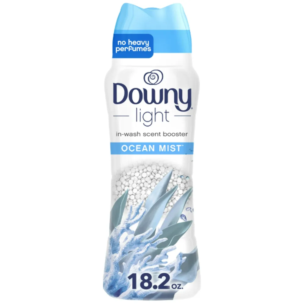 Downy Light Laundry Scent Booster Beads with No Heavy Perfumes, Ocean Mist Scent