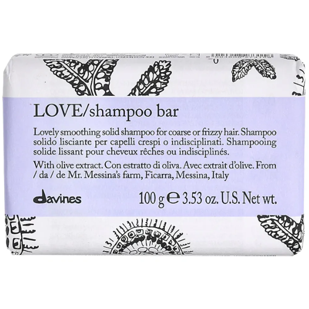 Davines LOVE Smoothing Shampoo Bar for Frizzy Hair