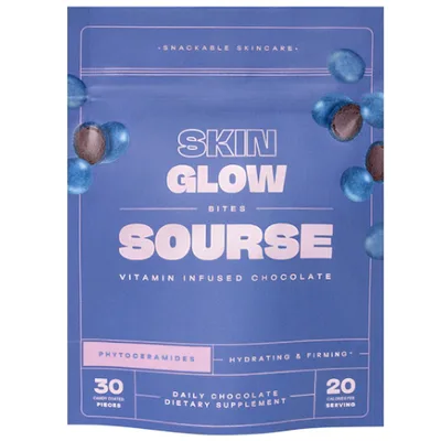 Sourse Skin Glow Bites- Vegan Ceramide-Infused Chocolate Supplements