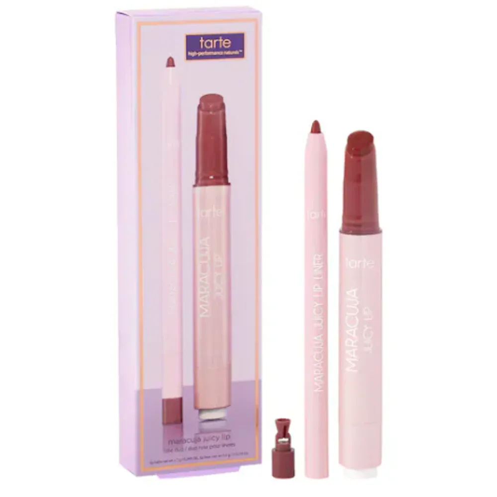 tarte maracuja juicy lip balm rose duo