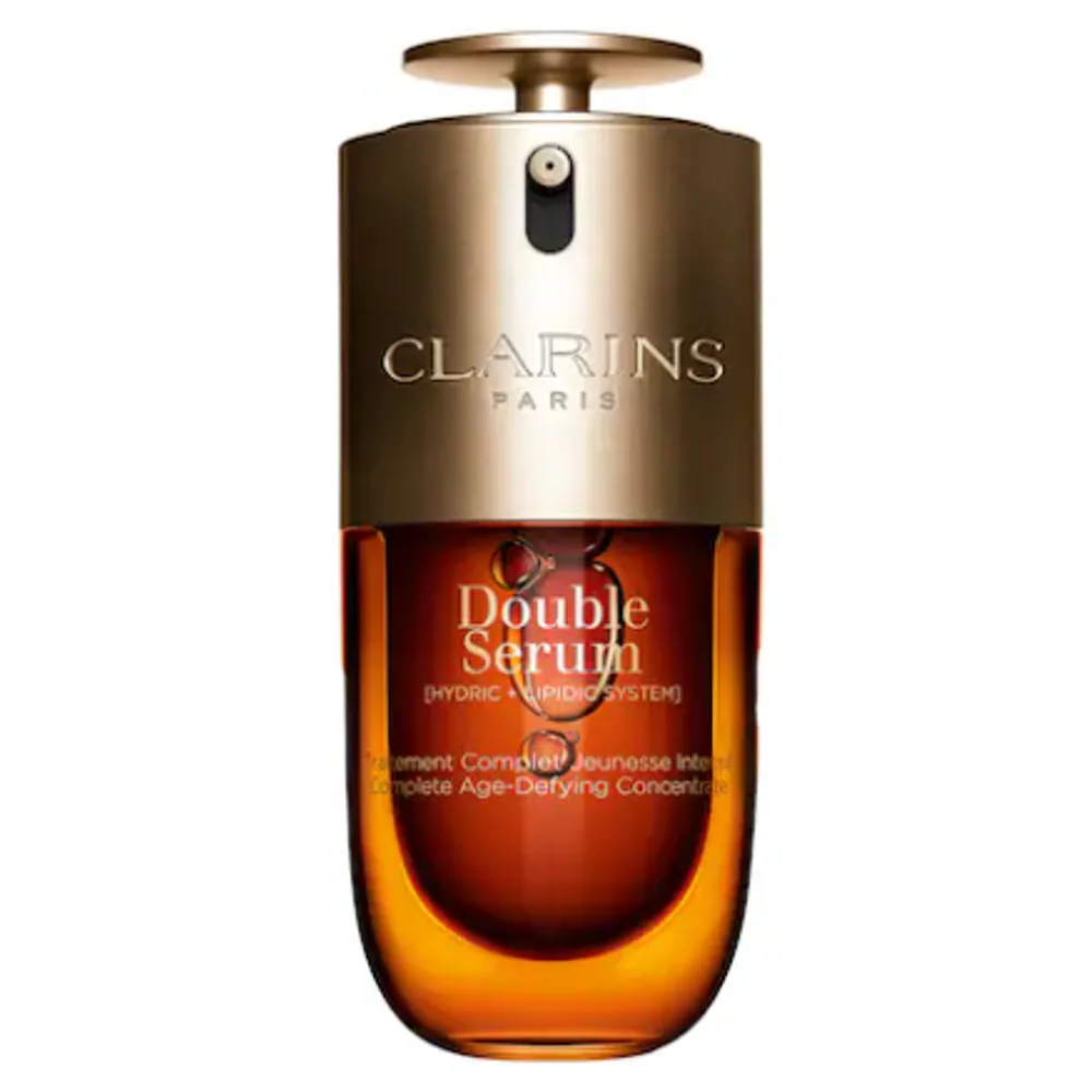 Clarins  Double Serum Anti-Aging to Firm, Boost Radiance and Refine Pores