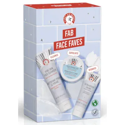 First Aid Beauty  FAB Face Faves – Best of Skincare Cleanse, Exfoliate + Hydrate Gift Set