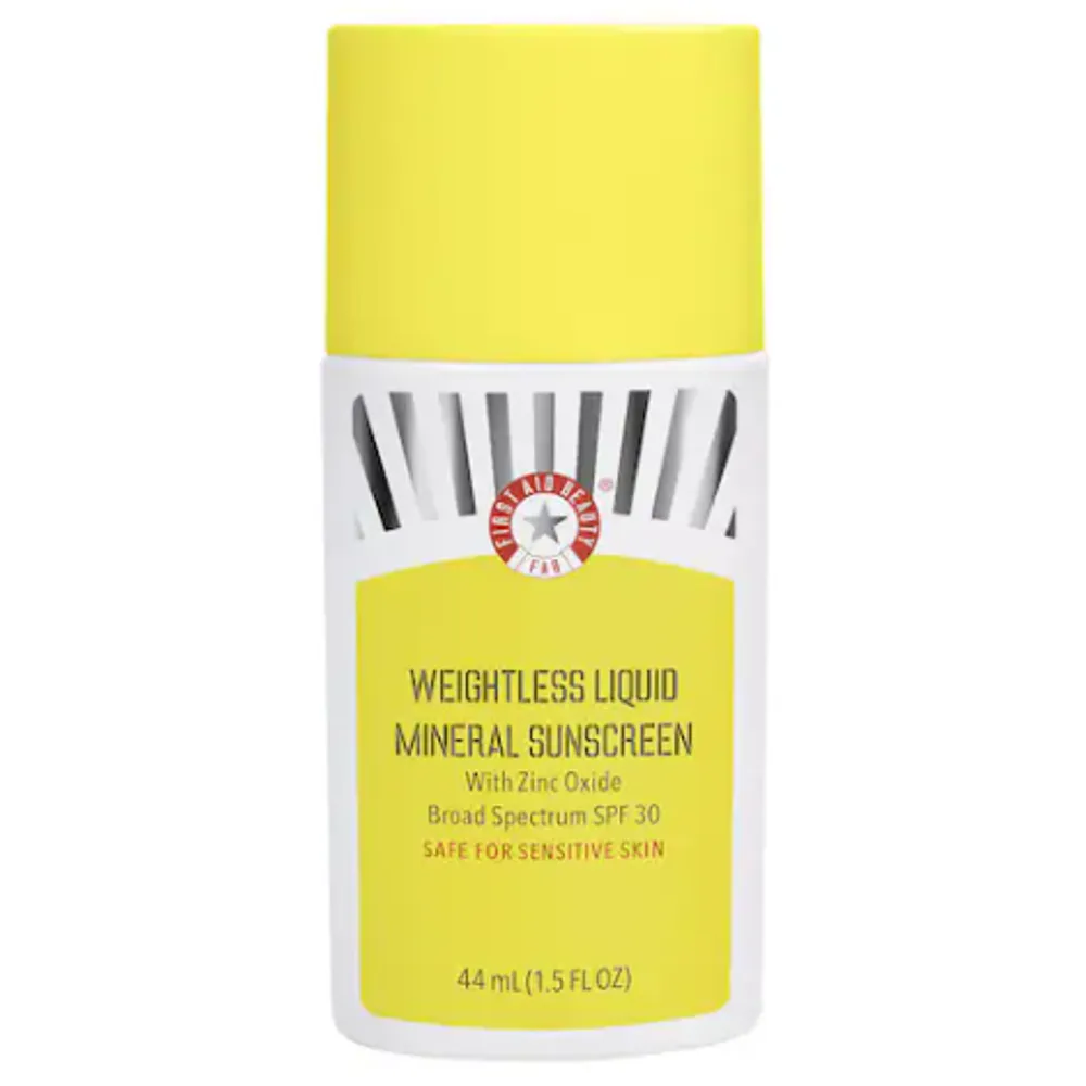 First Aid Beauty  Weightless Liquid Mineral Sunscreen with Zinc Oxide SPF 30