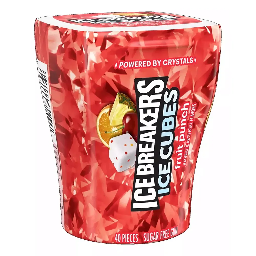 Ice Breakers Ice Cubes Fruit Punch Sugar Free Chewing Gum
