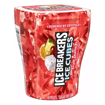 Ice Breakers Ice Cubes Fruit Punch Sugar Free Chewing Gum