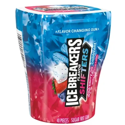 Ice Breakers Flavor Shifters Wild Berry to Coolmint Flavored Sugar Free Chewing Gum