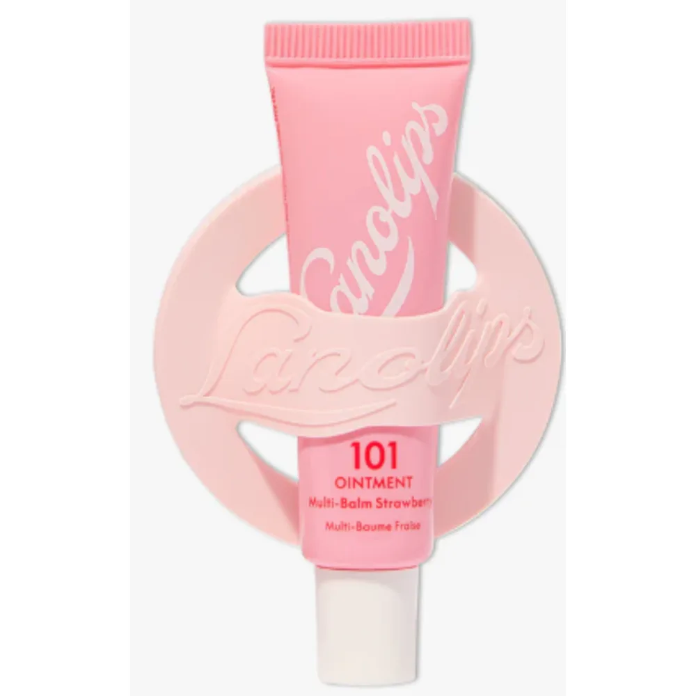 Lanolips 101 Ointment Strawberry & Phone Lip Balm Holder