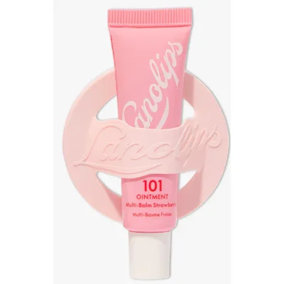 Lanolips 101 Ointment Strawberry & Phone Lip Balm Holder