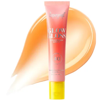 Supergoop!  Glow Gloss SPF 40 Lip Balm with Peptides and Shea Butter