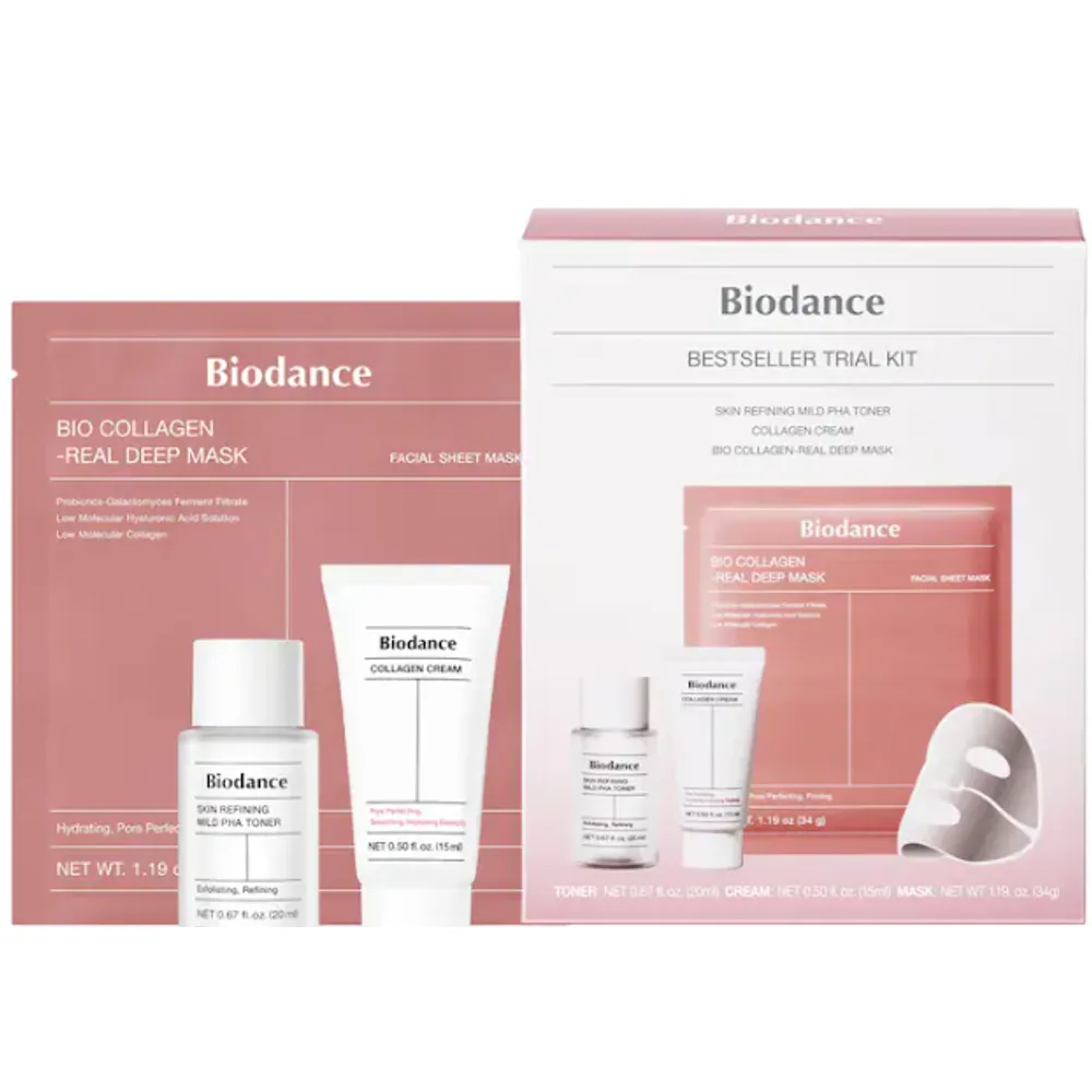 Biodance  Bestseller Trial Kit for Gentle Exfoliation, Skin Smoothing, and Pore Perfecting