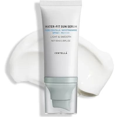 SKIN1004 Centella Sunscreen SPF 50 PA++++, Hyalu Cica Water-Fit Sun Serum