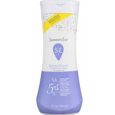 Summer's Eve Sensitive Skin Cleansing Wash, Delicate Blossom
