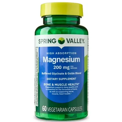 Spring Valley Magnesium Sleep Support Bone & Joint Health Dietary Supplement Vegetarian