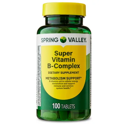 Spring Valley Super Vitamin B-Complex Dietary Supplement