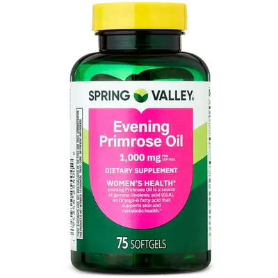 Spring Valley Standardized Evening Primrose Oil Women’s Health Dietary Supplement