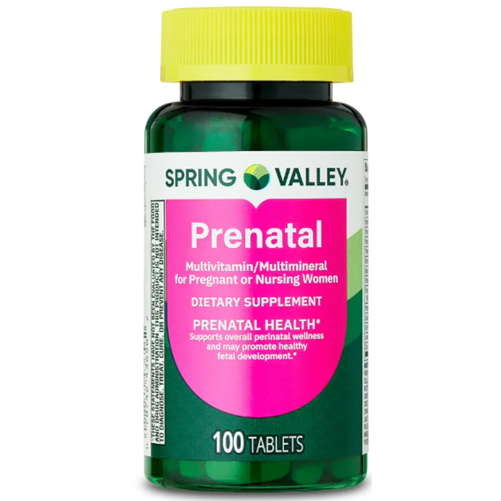 Spring Valley Prenatal Multivitamin/Multimineral for Pregnant and Nursing Women Dietary Supplement Tablets